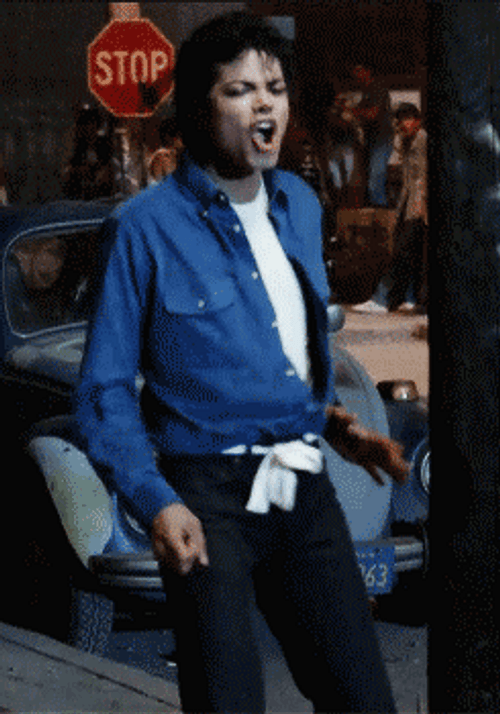 Michael Jackson Hyped Singing GIF