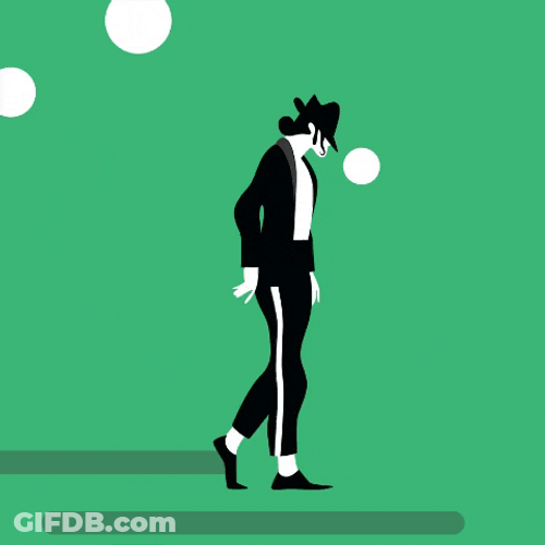 Michael Jackson Moonwalk In Green Backdrop GIF