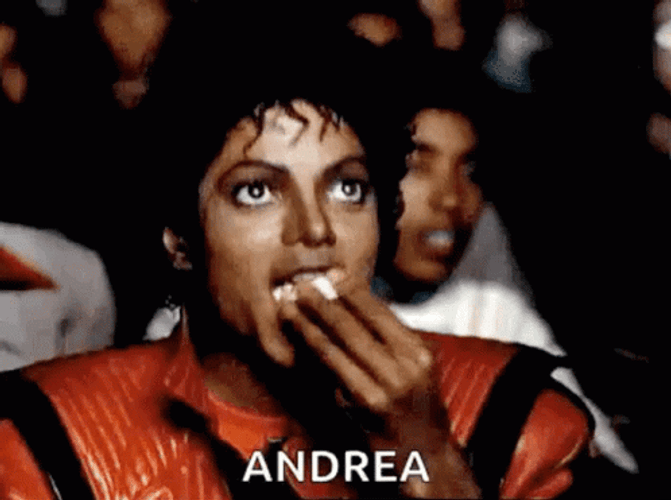 Michael Jackson Popcorn Andrea Smile GIF