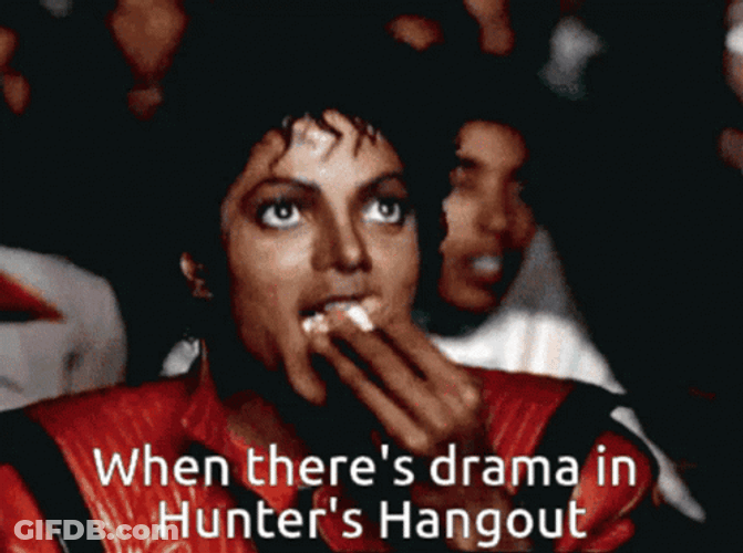 Michael Jackson Popcorn Hunters Hangout GIF