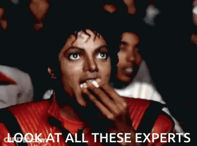 Michael Jackson Popcorn Look At Experts GIF