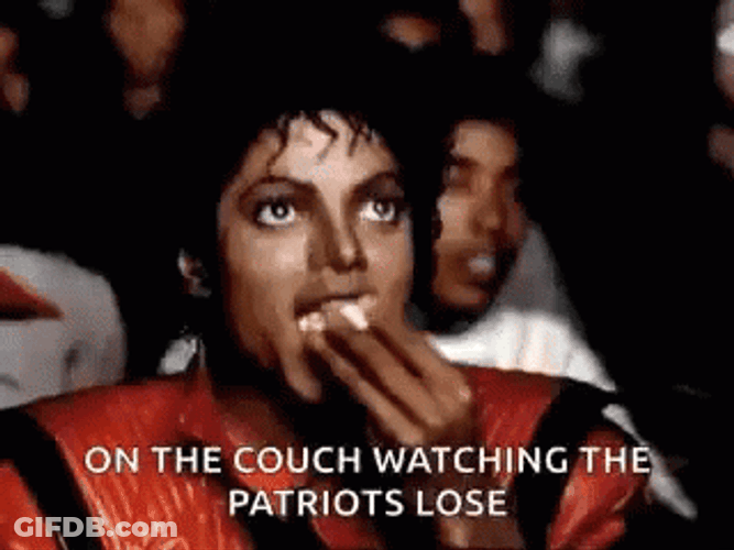 Michael Jackson Popcorn Patriots Lose GIF