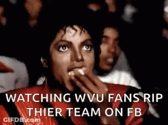 Michael Jackson Popcorn WVU Fans GIF