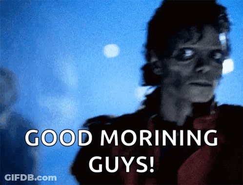 Michael Jackson Saying Good Morning GIF