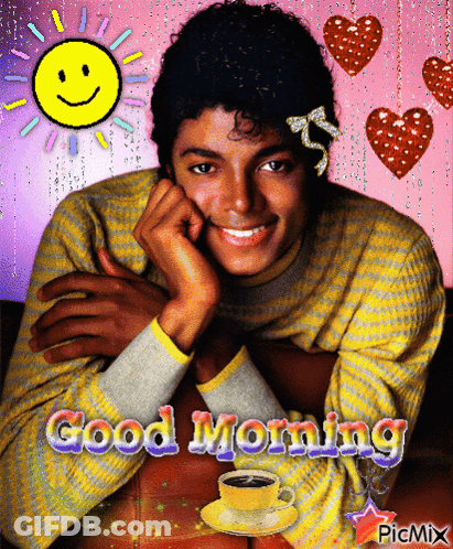 Michael Jackson Saying Good Morning GIF