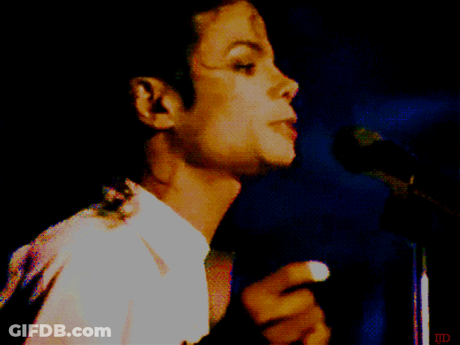 Michael Jackson Staring Away GIF