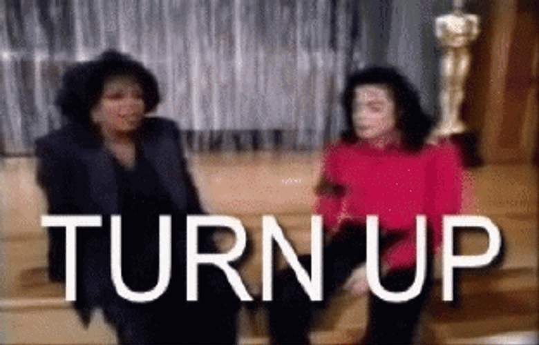 Michael Jackson Turn Up Dance While Seating GIF