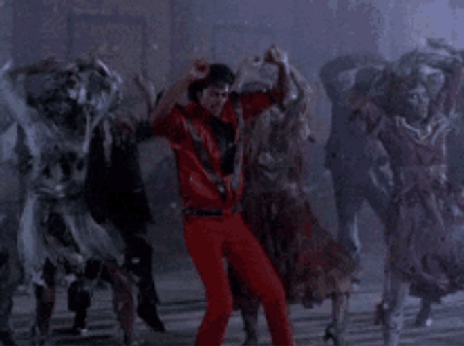 Michael Jackson Zombie Dancing GIF