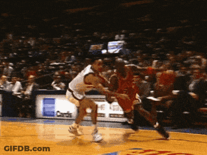 Michael Jordan Baseline Move GIF