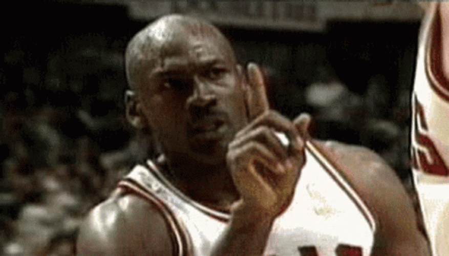 Michael Jordan Finger Wagging No GIF