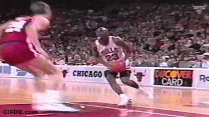 Michael Jordan Jump Dunk GIF