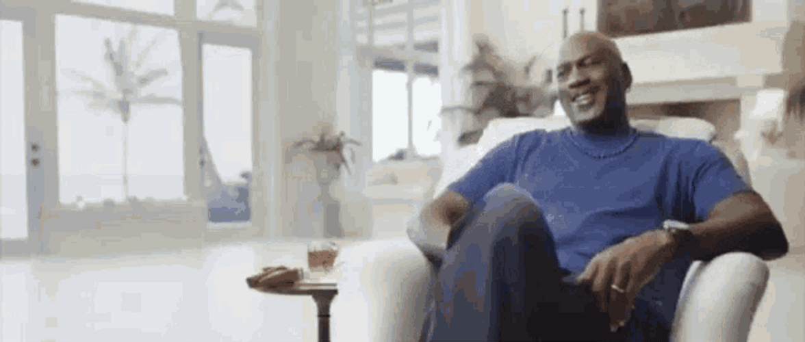 Michael Jordan Laughing Clapping GIF