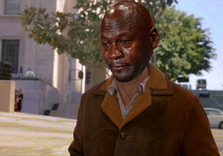 Michael Jordan Running Away GIF