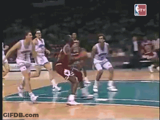 Michael Jordan Slam Dunk 90S GIF