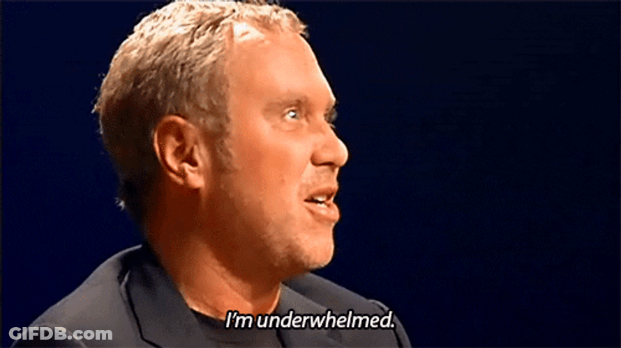 Michael Kors Not Impressed Critique GIF