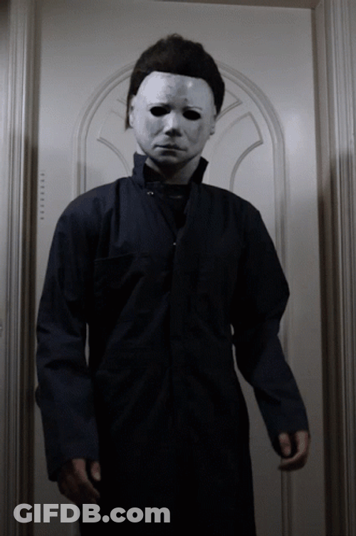 Michael Myers Aww Shucks GIF