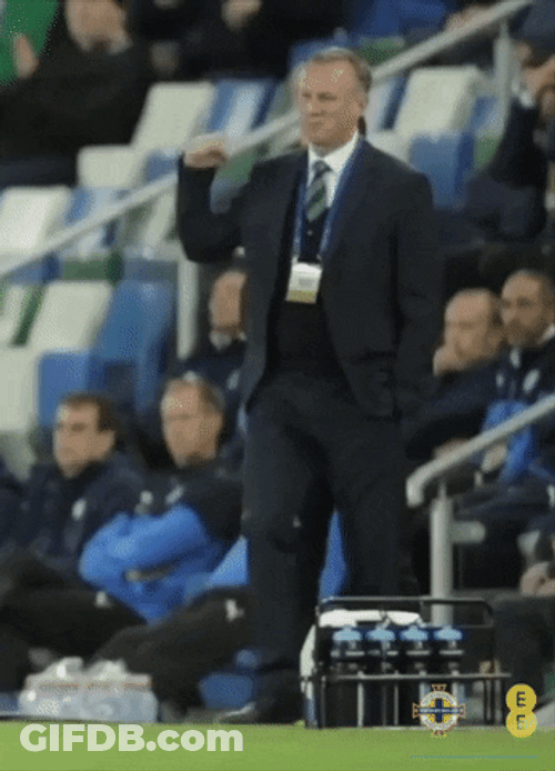 Michael O Neill Shake Fist GIF