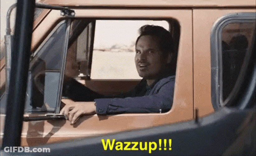 Michael Peña Wazzup GIF