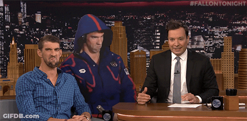 Michael Phelps Appearance On Jimmy Fallon Tonight GIF