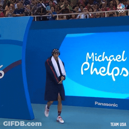 Michael Phelps Entrance GIF