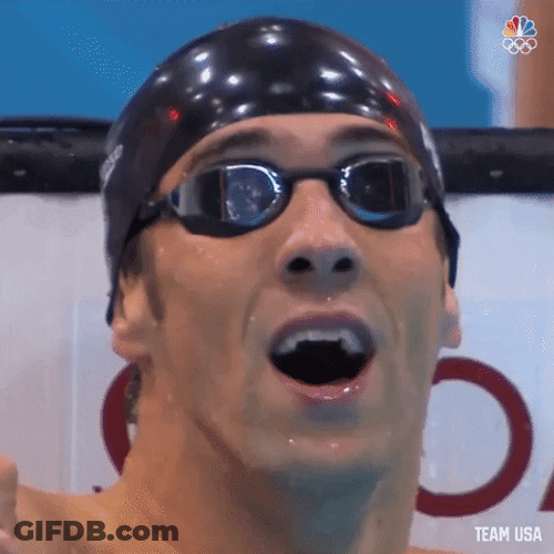 Michael Phelps Smiling Brightly GIF