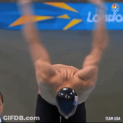 Michael Phelps Warming Up GIF