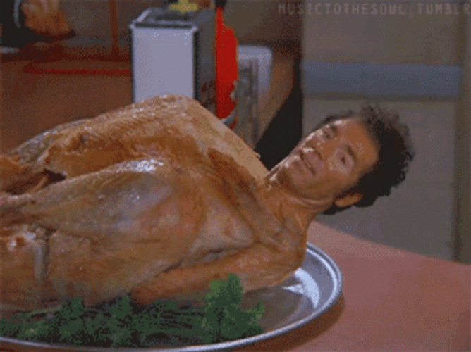 Michael Richards Thanksgiving Turkey GIF