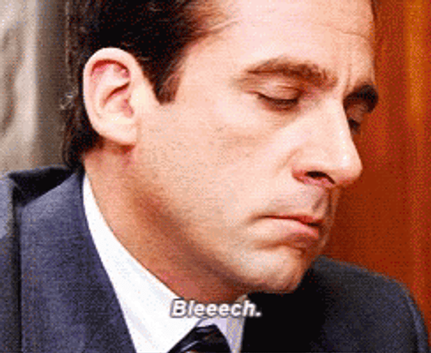 Michael Scott Bleeech GIF