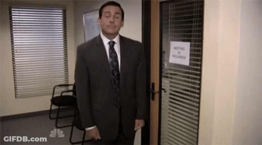 Michael Scott Bowing GIF