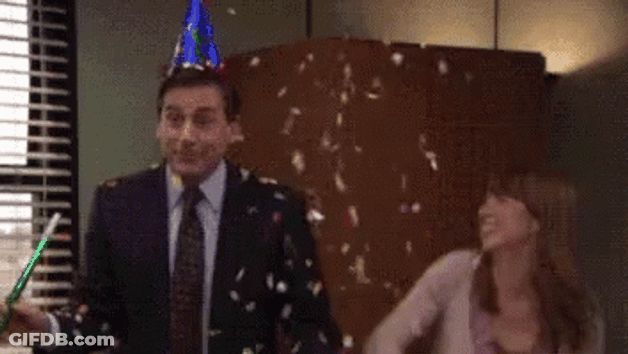 Michael Scott Confetti GIF