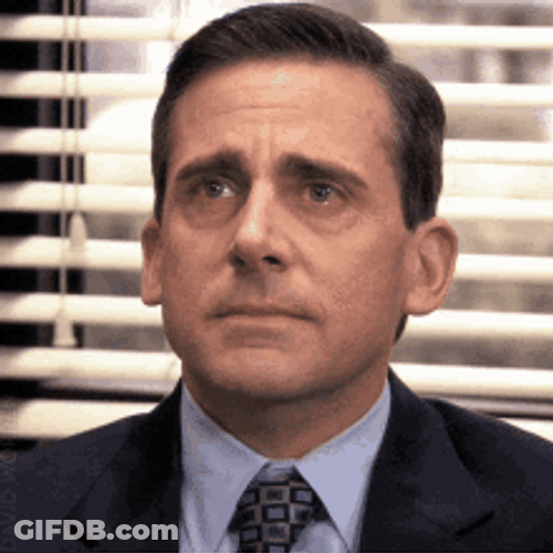 Michael Scott Crying And Look Down GIF