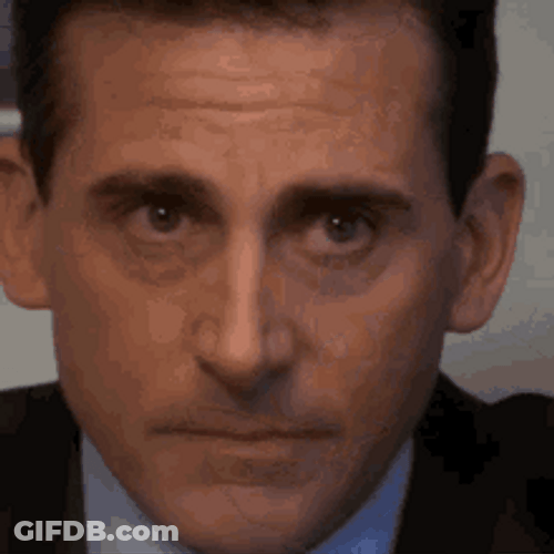 Michael Scott Crying And Looking GIF
