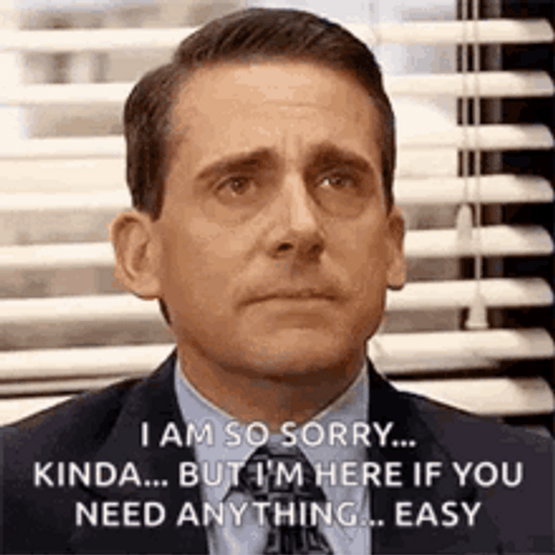 Michael Scott Crying I Am So Sorry GIF