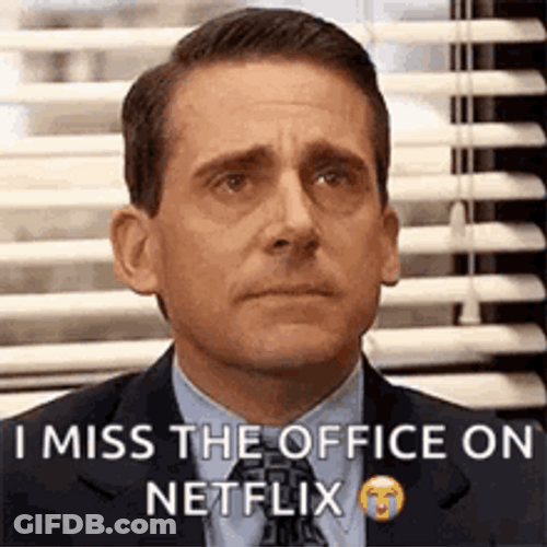 Michael Scott Crying I Miss The Office Netflix GIF