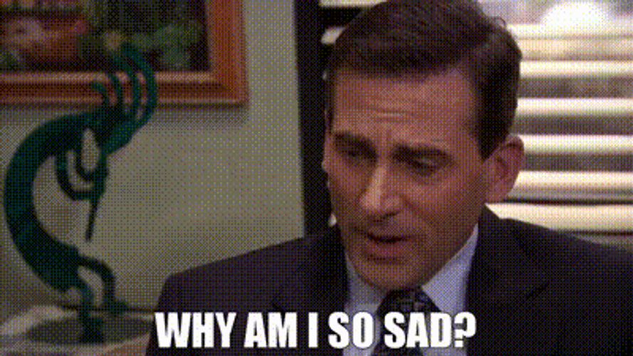 Michael Scott Crying Why Am I So Sad GIF