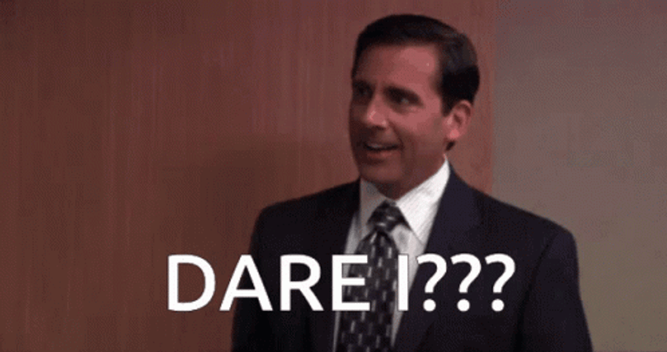 Michael Scott Dare I GIF