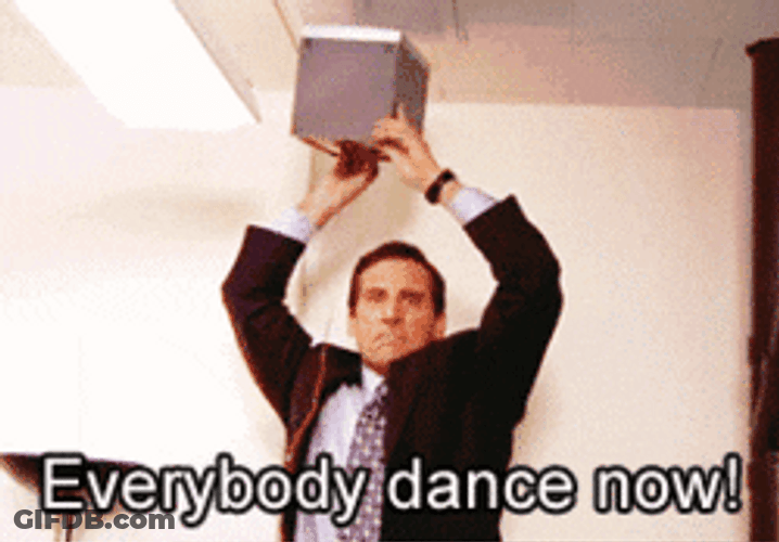 Michael Scott Everybody Dance Party Now GIF