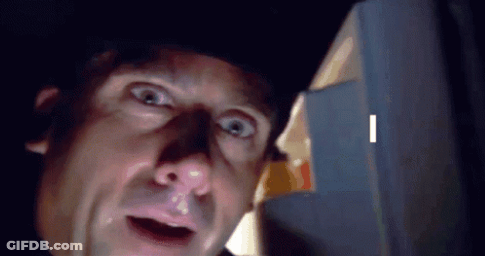 Michael Scott Hiding Terrified GIF
