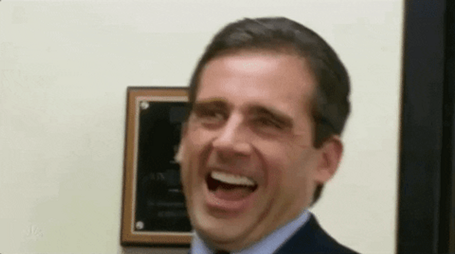 Michael Scott Laughing GIF