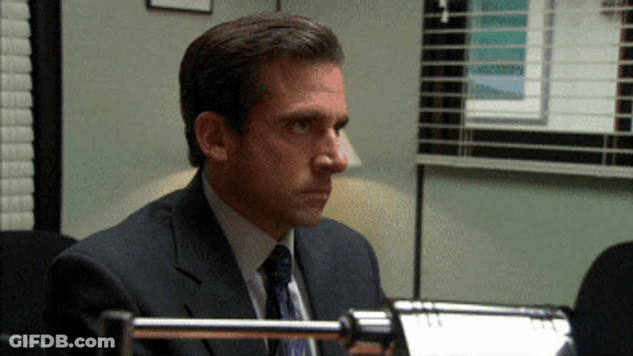 Michael Scott No Tapping Table GIF
