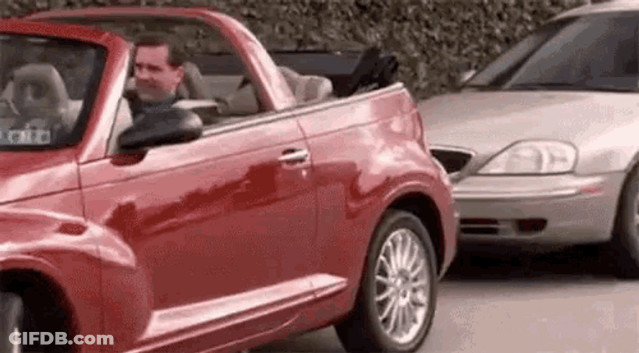 Michael Scott Parked His Car GIF