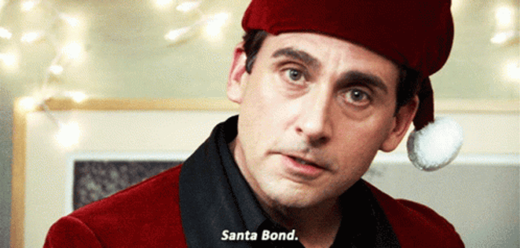Michael Scott Santa Bond GIF
