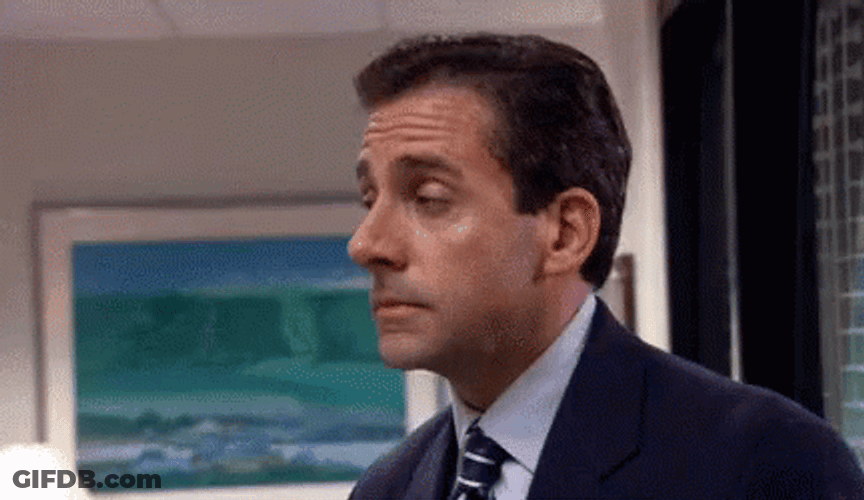 Michael Scott Sluggish Reaction Walking Away GIF