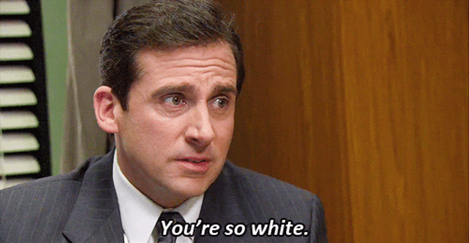 Michael Scott You're So White GIF