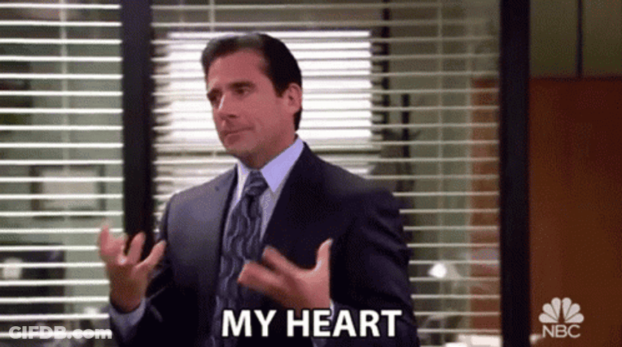 Michael Scotts My Heart Soars GIF