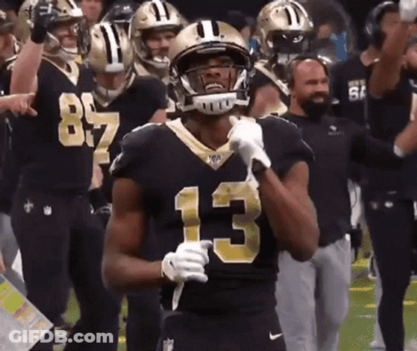 Michael Thomas Who Dat Saints GIF