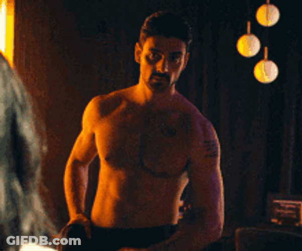 Michele Morrone Putting On Towel Waist 365 Days GIF