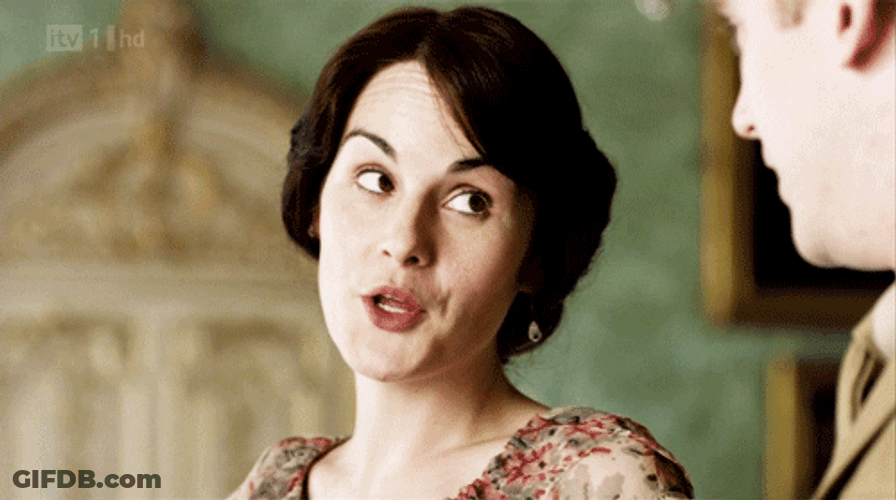 Michelle Dockery Shhh GIF