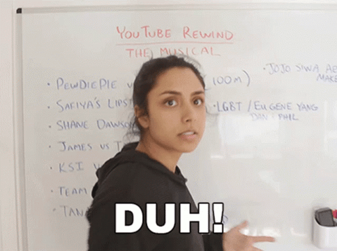 Michelle Khare Duh GIF
