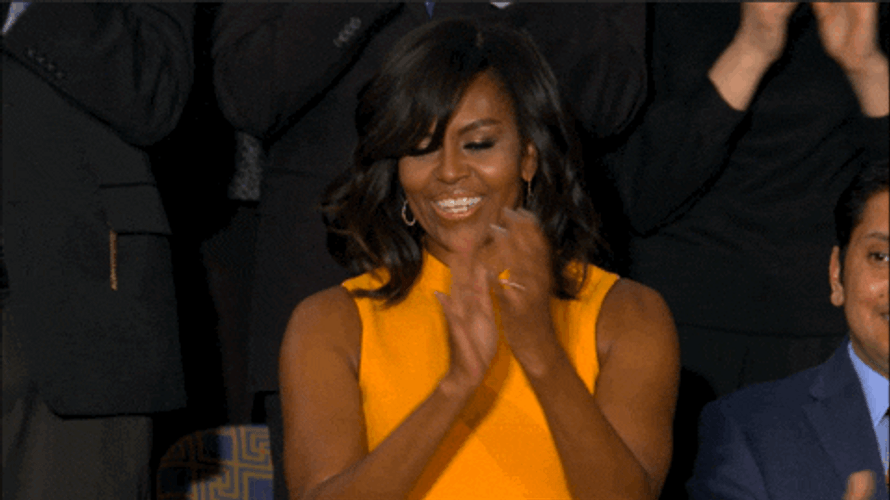 Michelle Obama Applause GIF